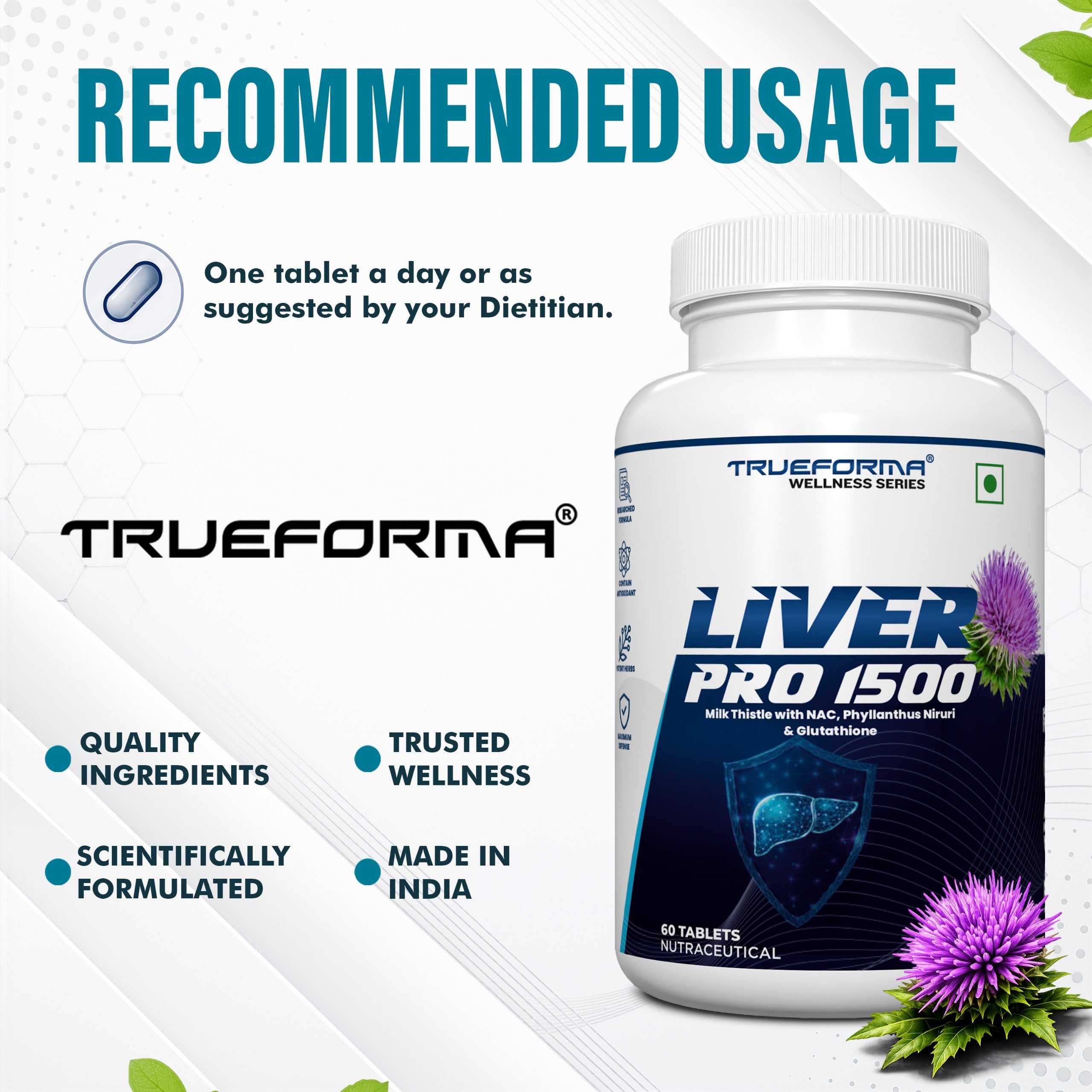 Trueforma® Liver Pro 1500 – Natural Liver Support