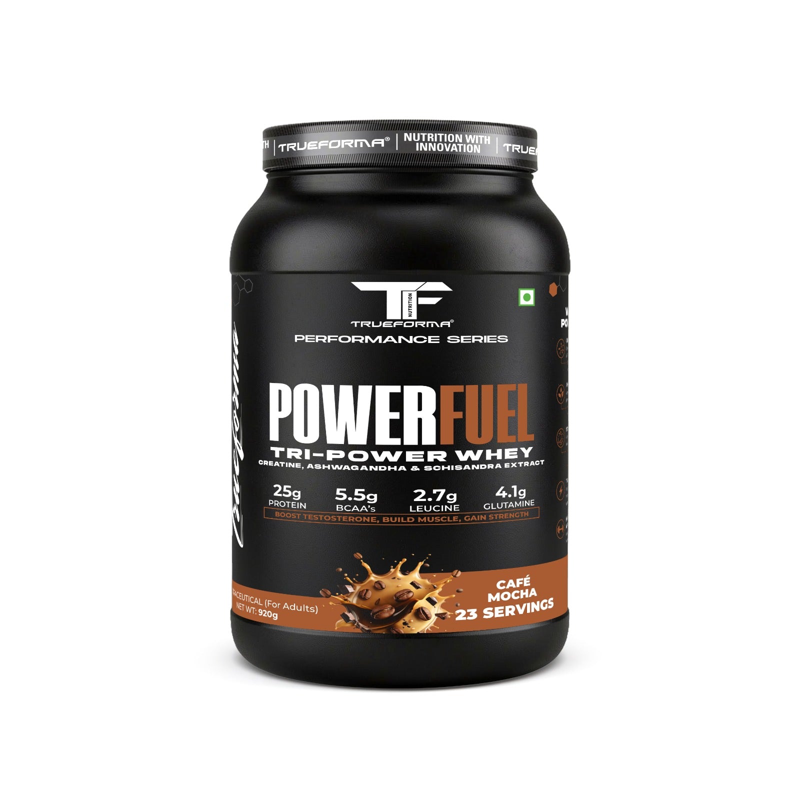 Trueforma® Power Fuel – Whey Protein with Creatine & Ashwagandha