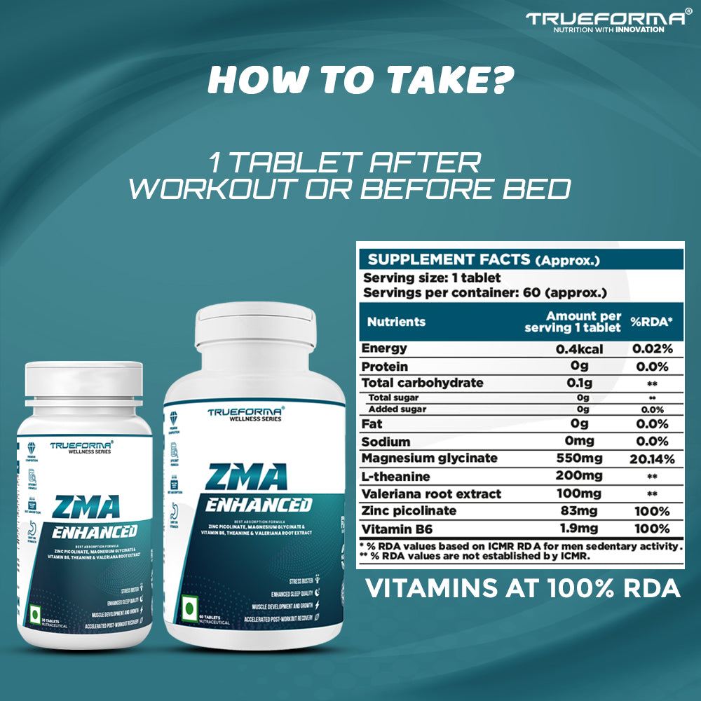 Trueforma® ZMA Enhanced – Sleep, Recovery & Wellness Support