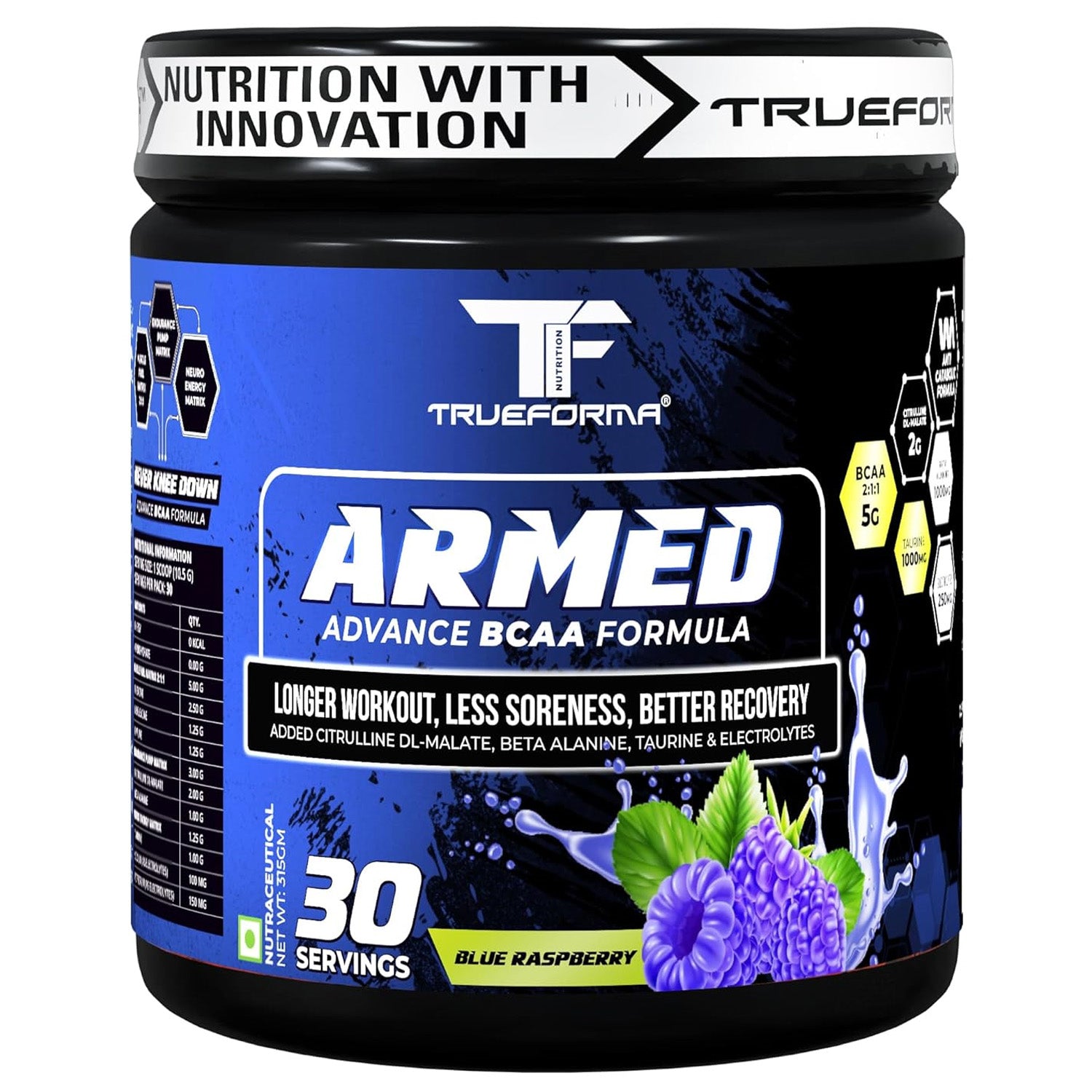 Trueforma® Armed – Advance Intra Workout BCAA, 30 Servings