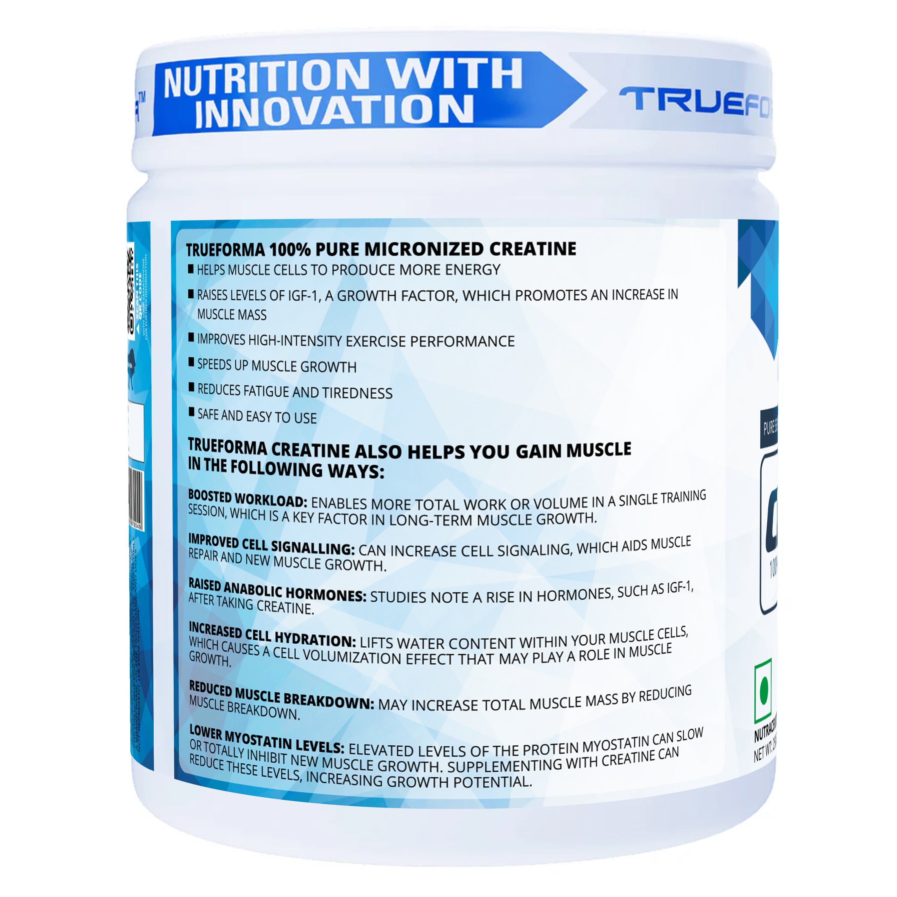 Trueforma® Creatine – 100% Micronized Creatine Powder