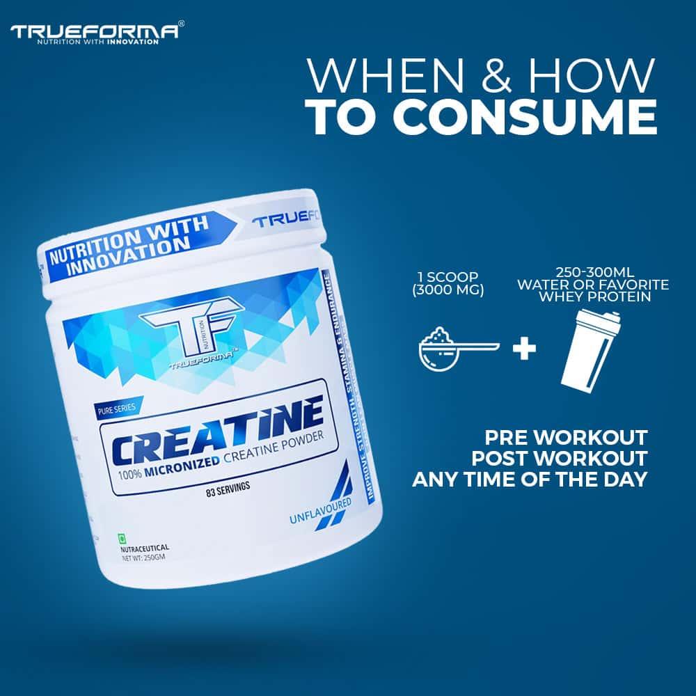 Trueforma® Creatine Powder – Strength, Stamina & Muscle Support Formula