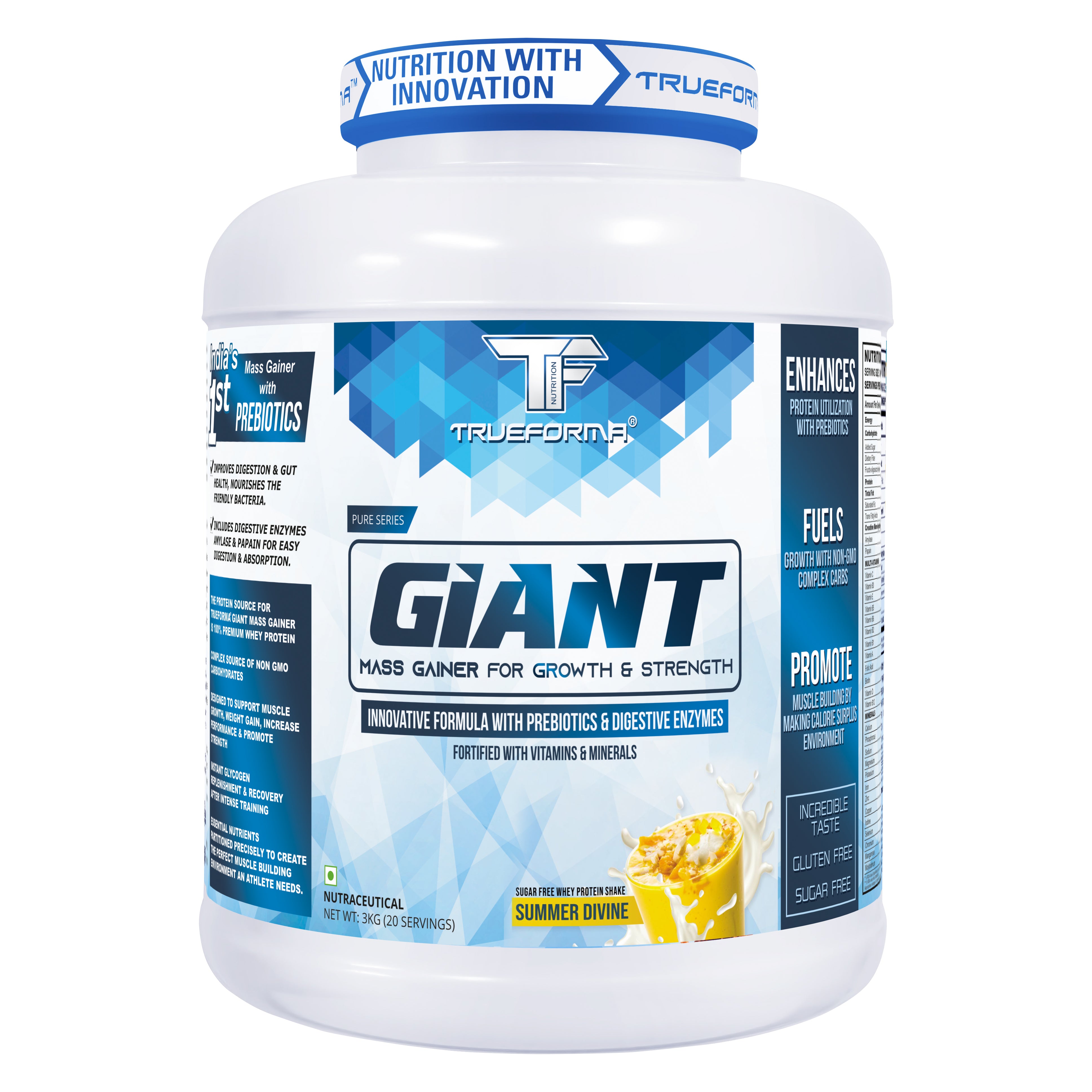 Trueforma® Giant Mass Gainer for Growth & Strength