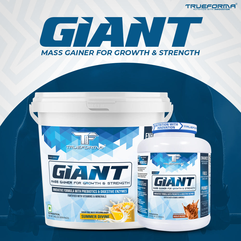 Trueforma® Giant Mass Gainer – High-Calorie Protein Supplement