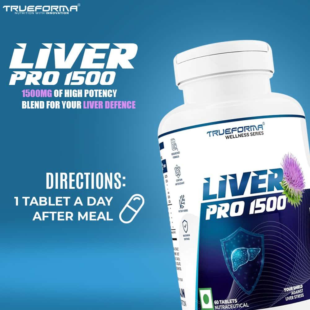 Trueforma® Liver Pro 1500 Support Liver Health & Detoxification Naturally