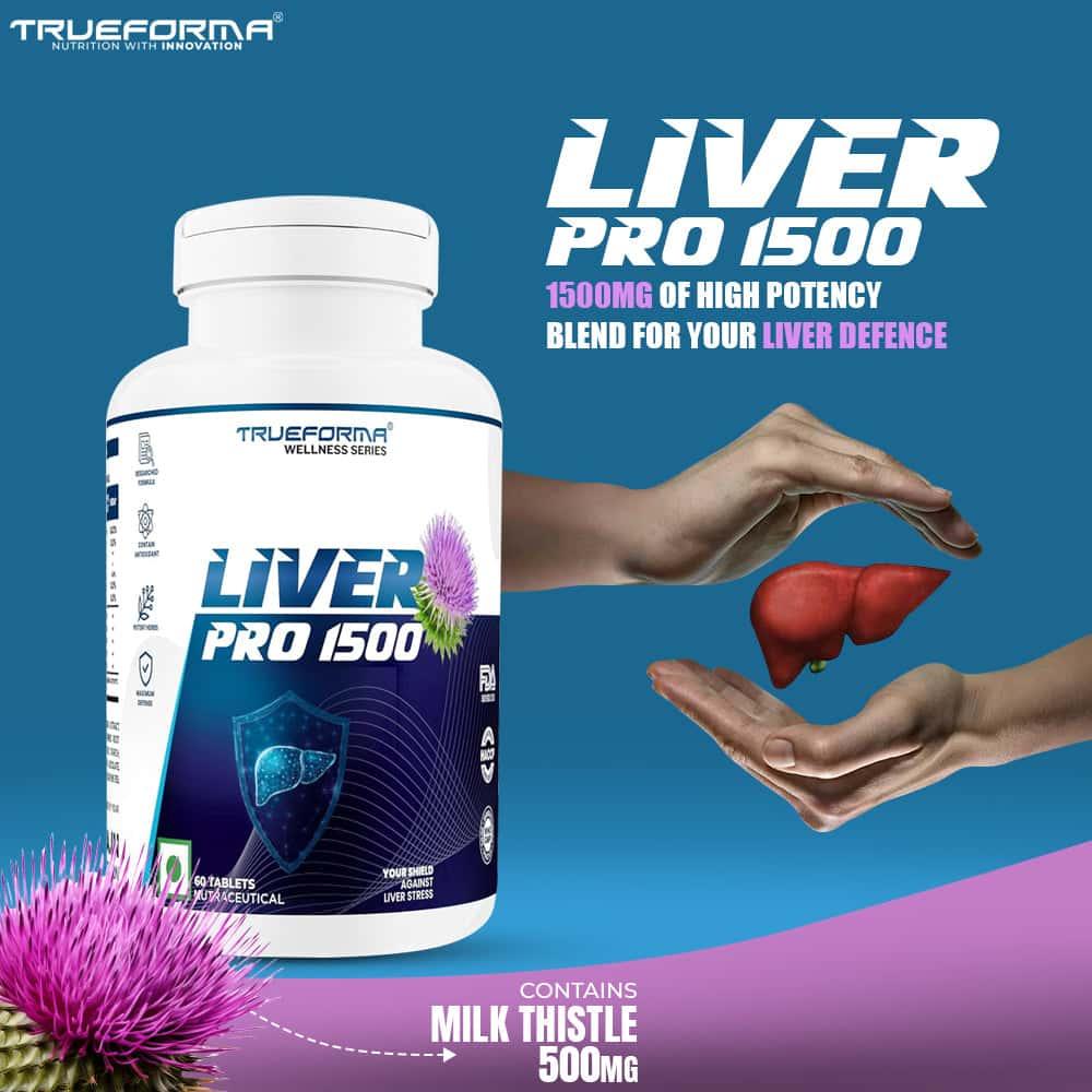 Trueforma® Liver Pro 1500 Support Liver Health & Detoxification Naturally
