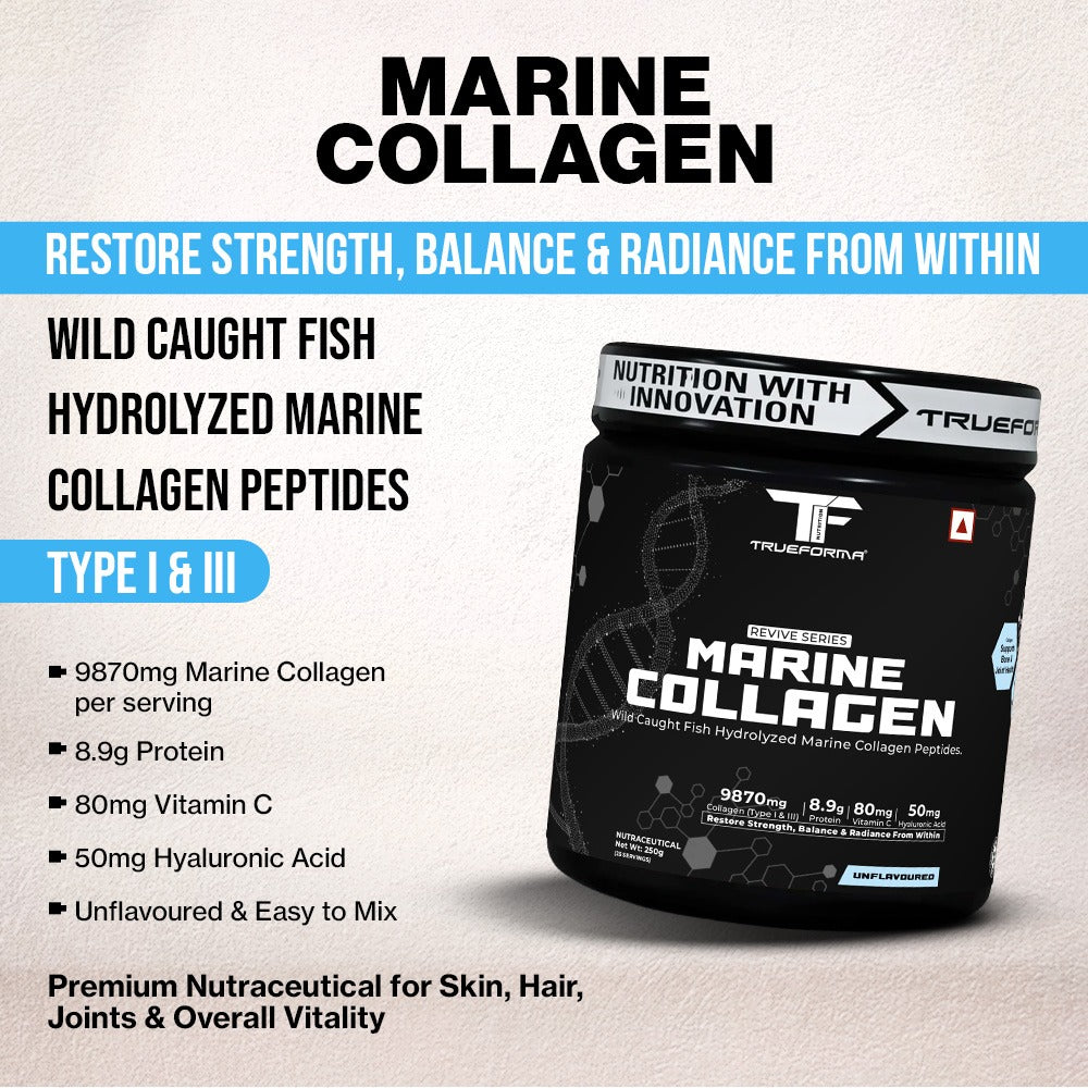 Trueforma Marine Collagen with Type I & Type III | 25 Servings