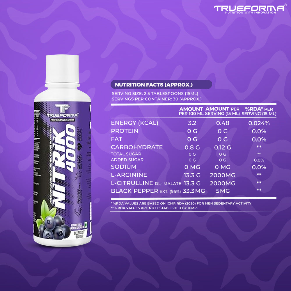 Trueforma® Nitrik 4000 – Nitric Oxide & Circulation Support | 30 Servings