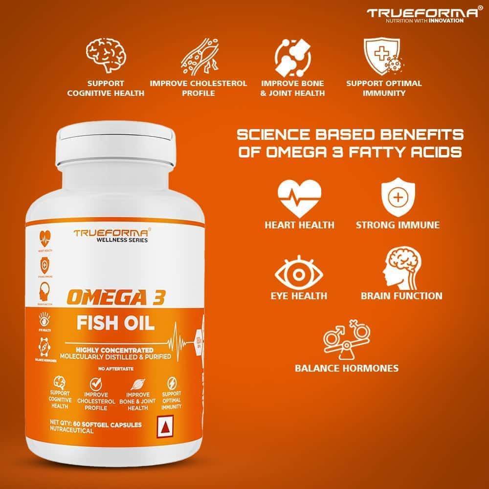 Trueforma® Daily Goal Stack – Comprehensive Wellness & Fitness Support Creatine, Multivitamins & Omega 3 – The Ultimate