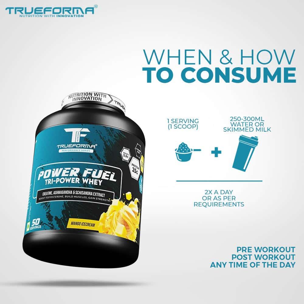Trueforma® Power Fuel – Whey Protein with Creatine, Ashwagandha & Schisandra Extract