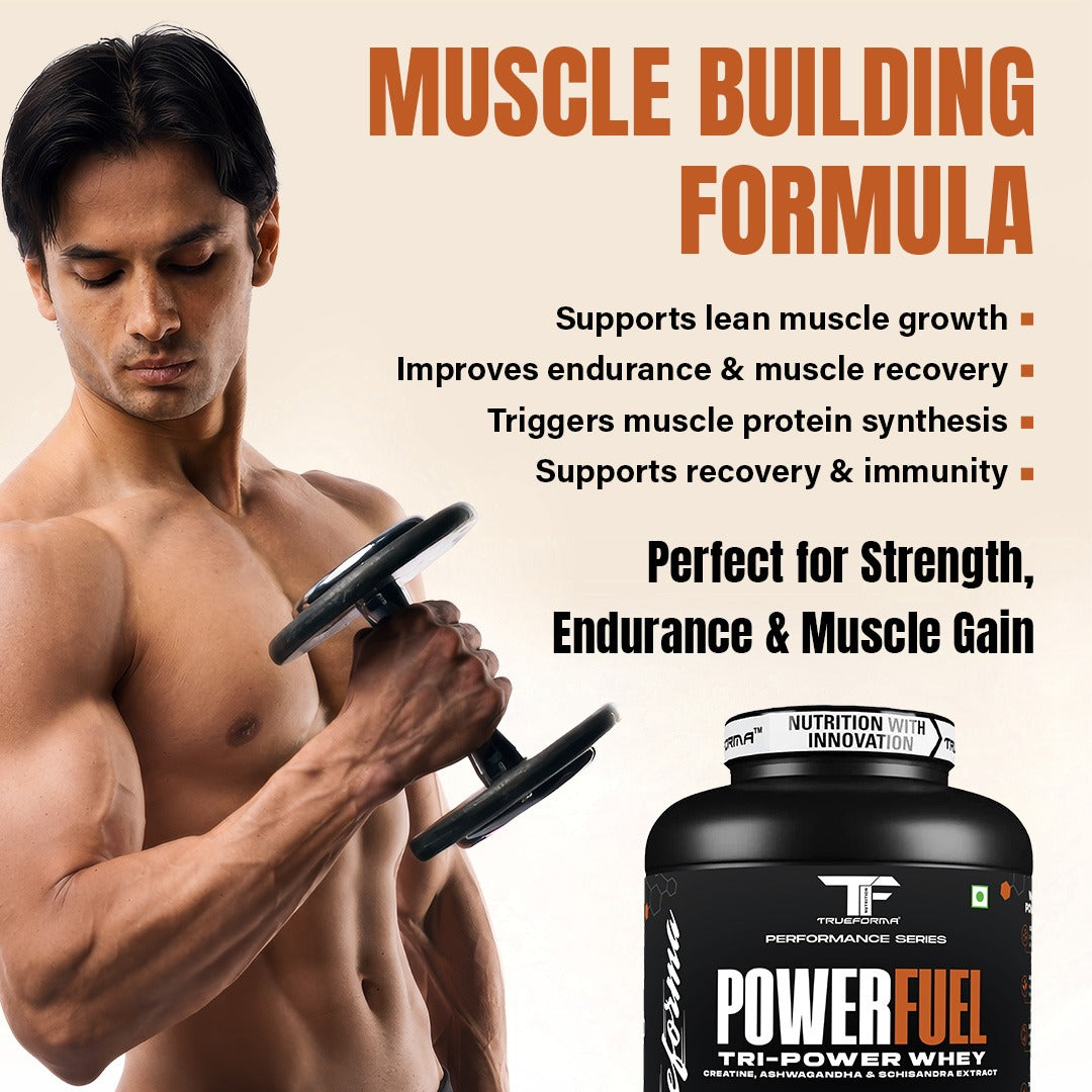 Trueforma® Power Fuel – Whey Protein with Creatine & Ashwagandha