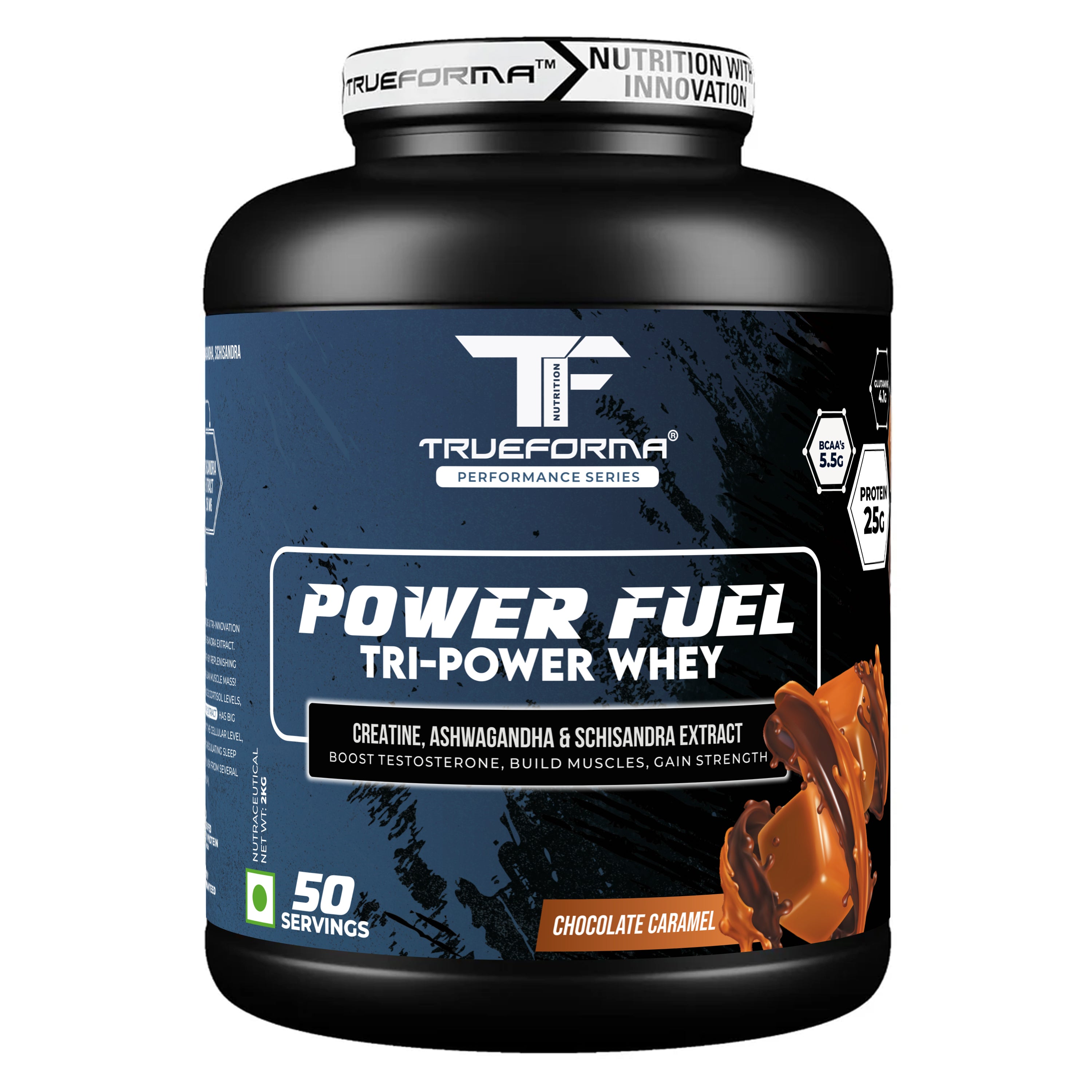 Trueforma® Power Fuel – Whey Protein with Creatine, Ashwagandha & Schisandra Extract