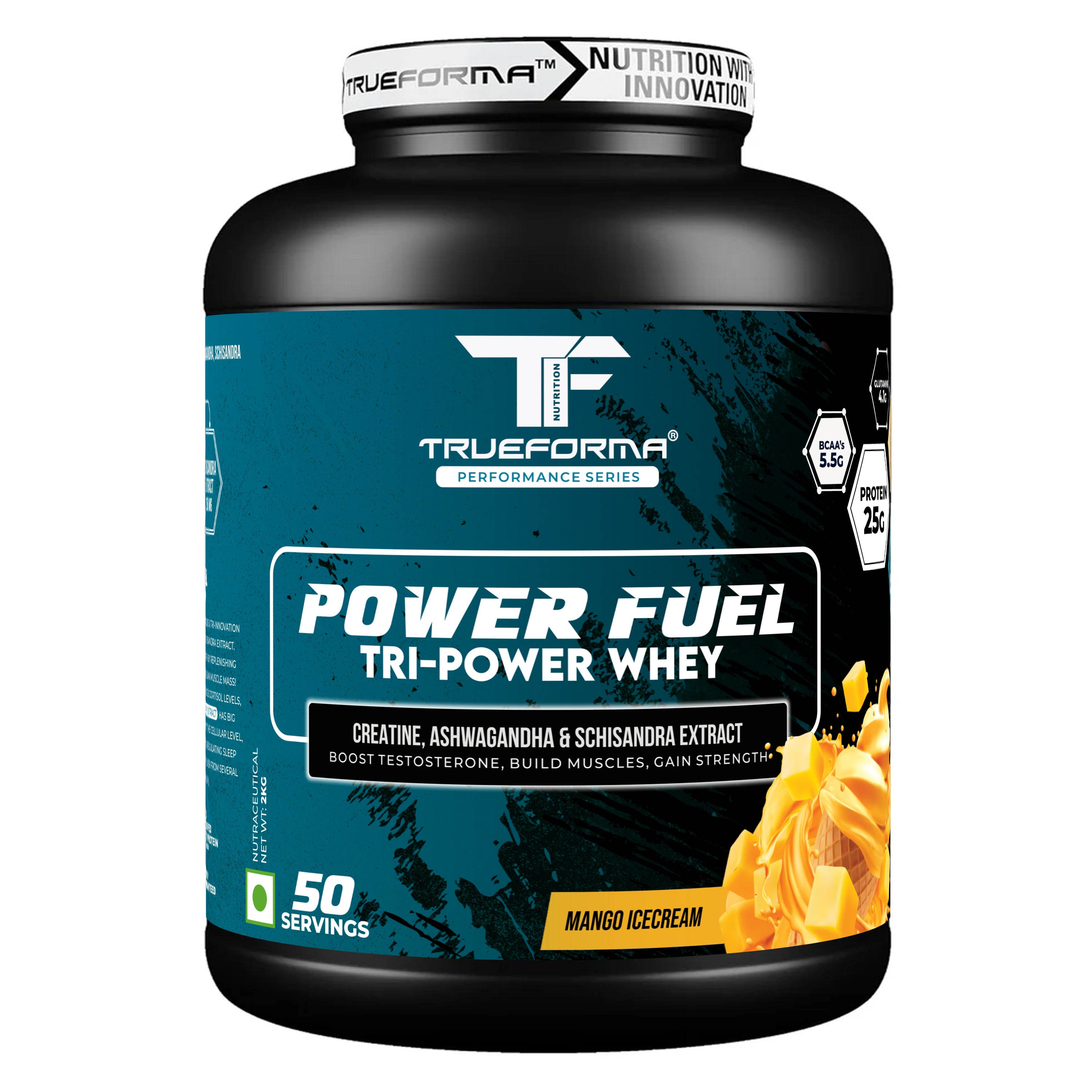 Trueforma® Power Fuel – Whey Protein with Creatine, Ashwagandha & Schisandra Extract