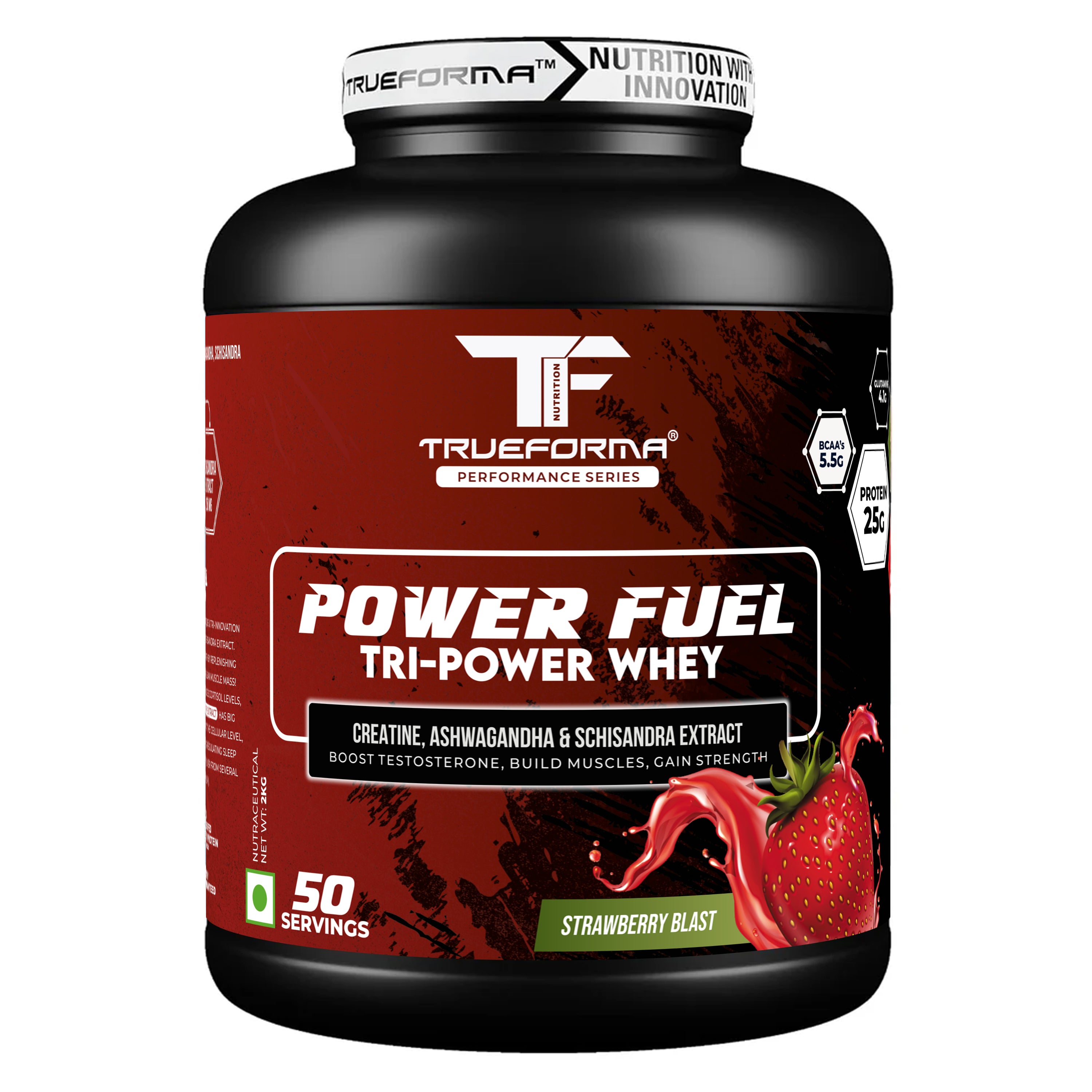 Trueforma® Power Fuel – Whey Protein with Creatine, Ashwagandha & Schisandra Extract