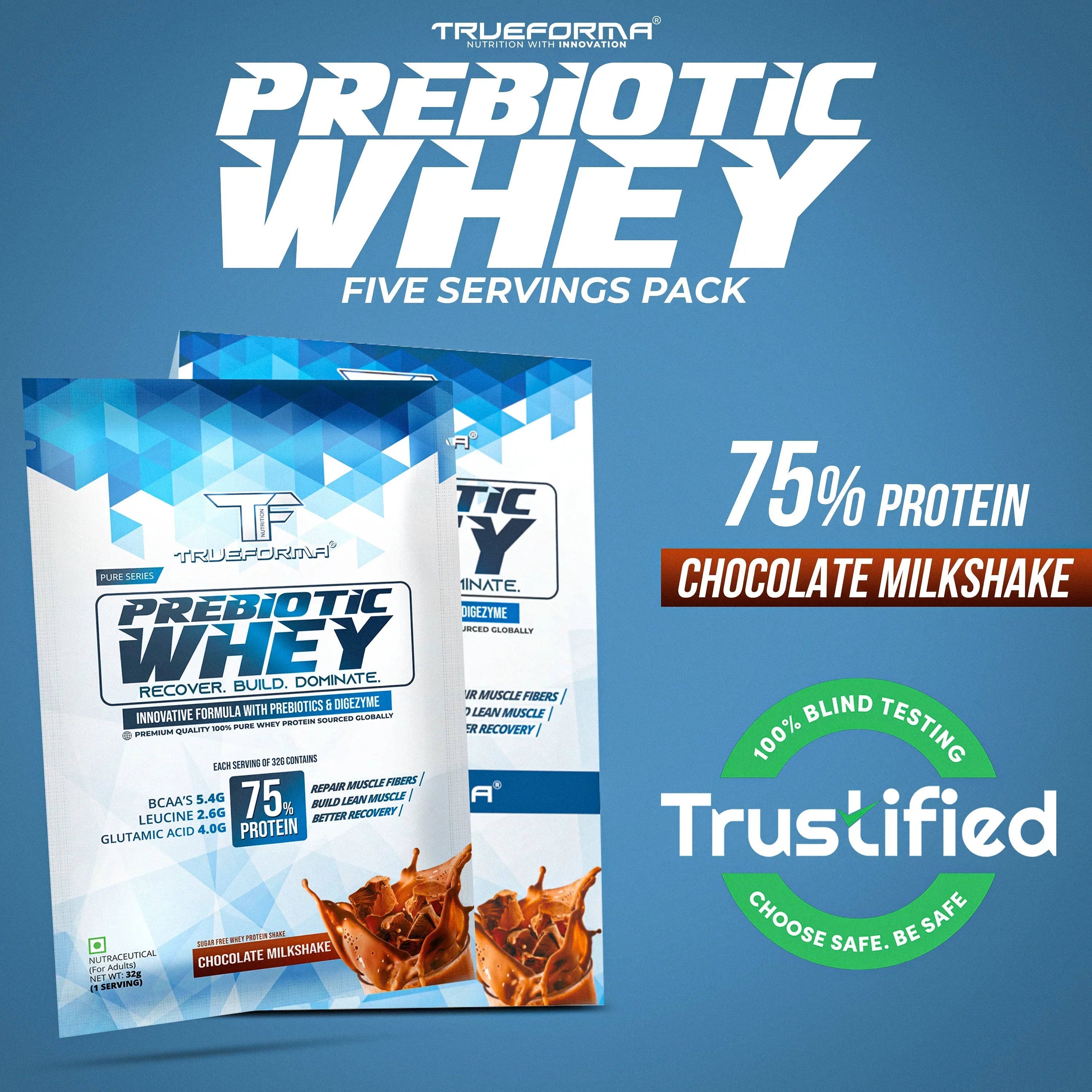 Trueforma® 100% Whey Protein with Prebiotics & Enzymes