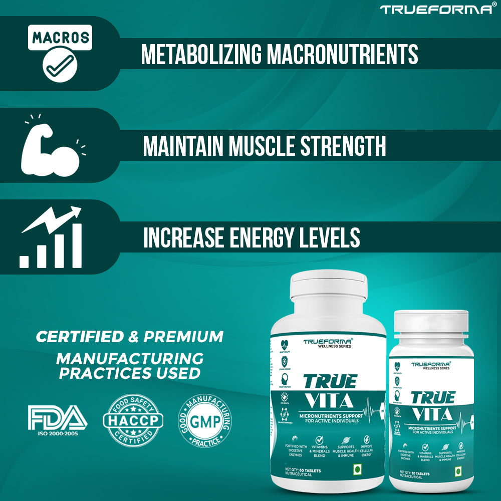 Trueforma® True Vita – Daily Multivitamin & Mineral Support