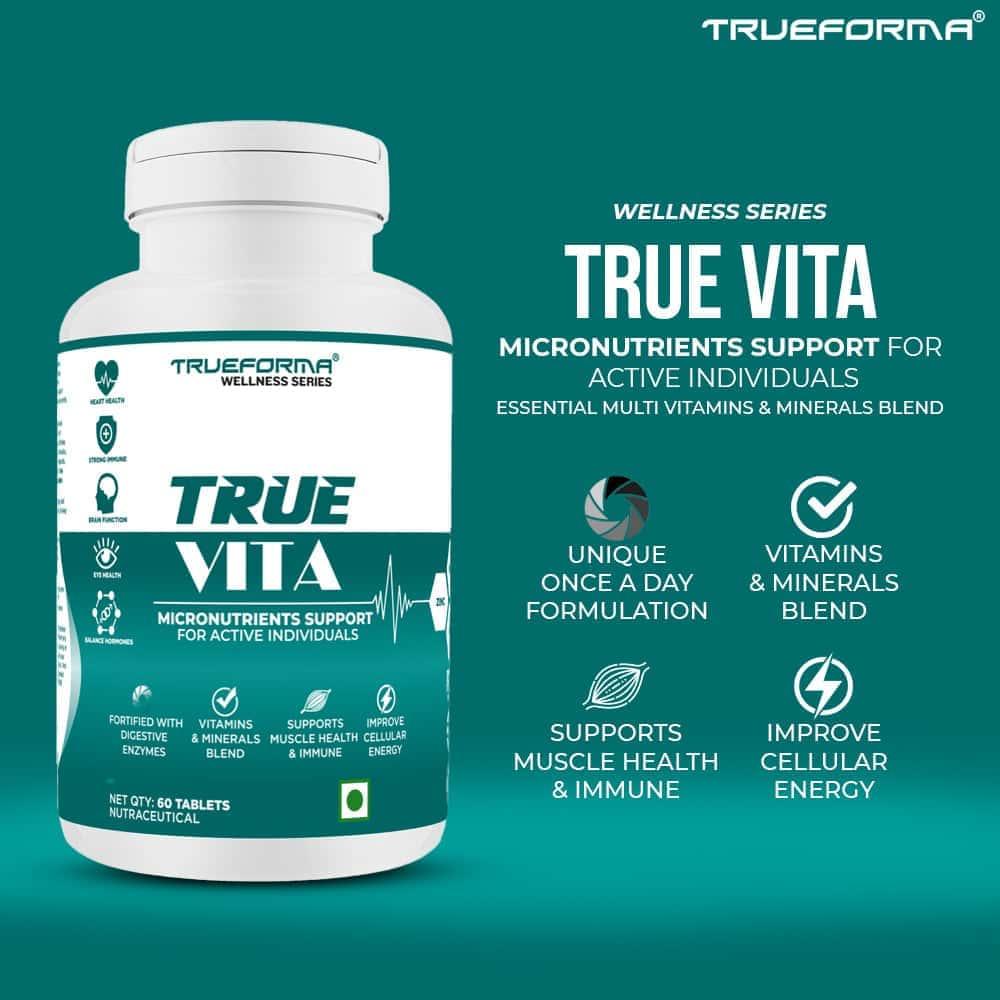 Trueforma® Daily Goal Stack – Comprehensive Wellness & Fitness Support Creatine, Multivitamins & Omega 3 – The Ultimate
