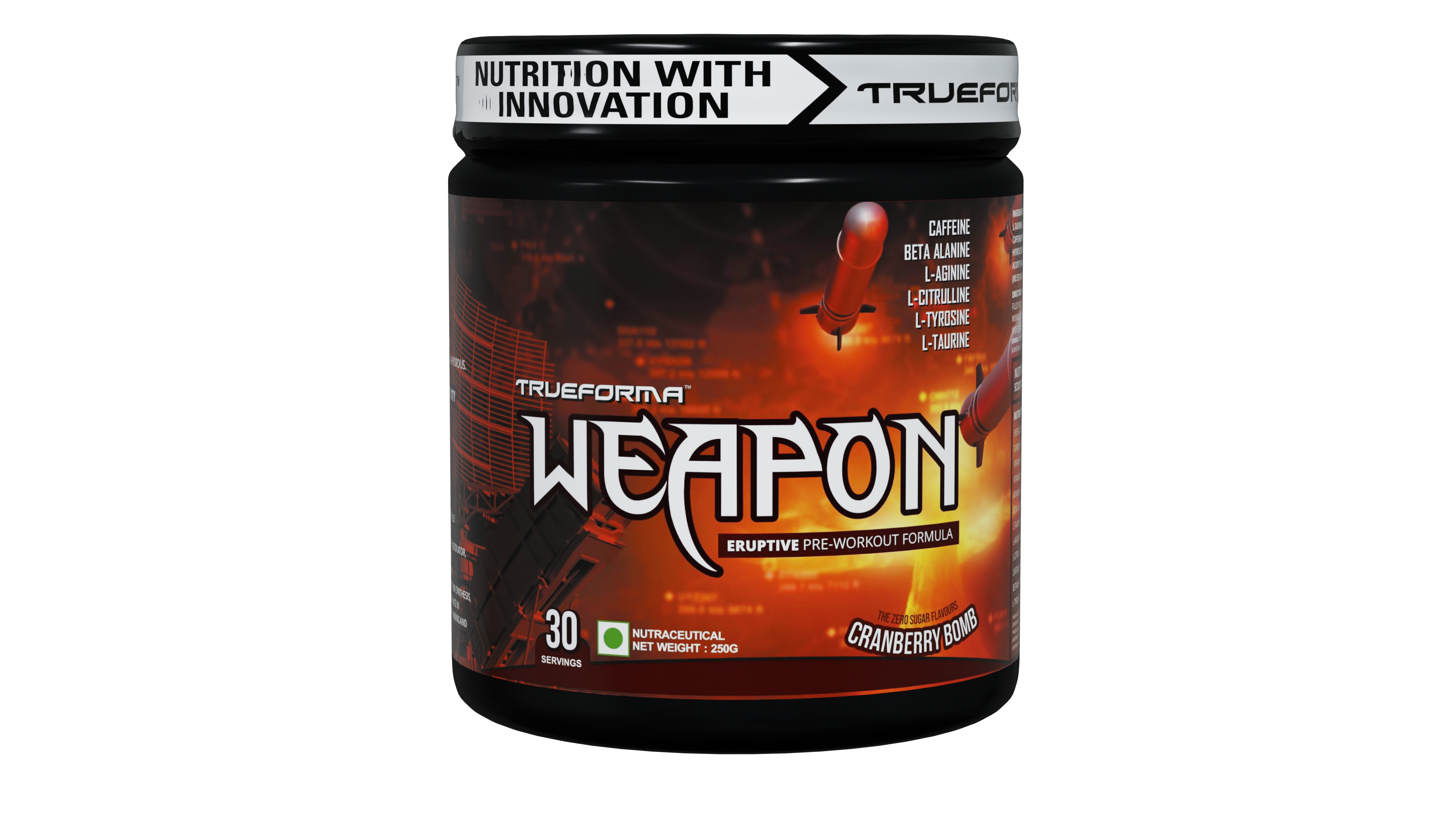 Trueforma® Weapon – Eruptive Pre-Workout Formula