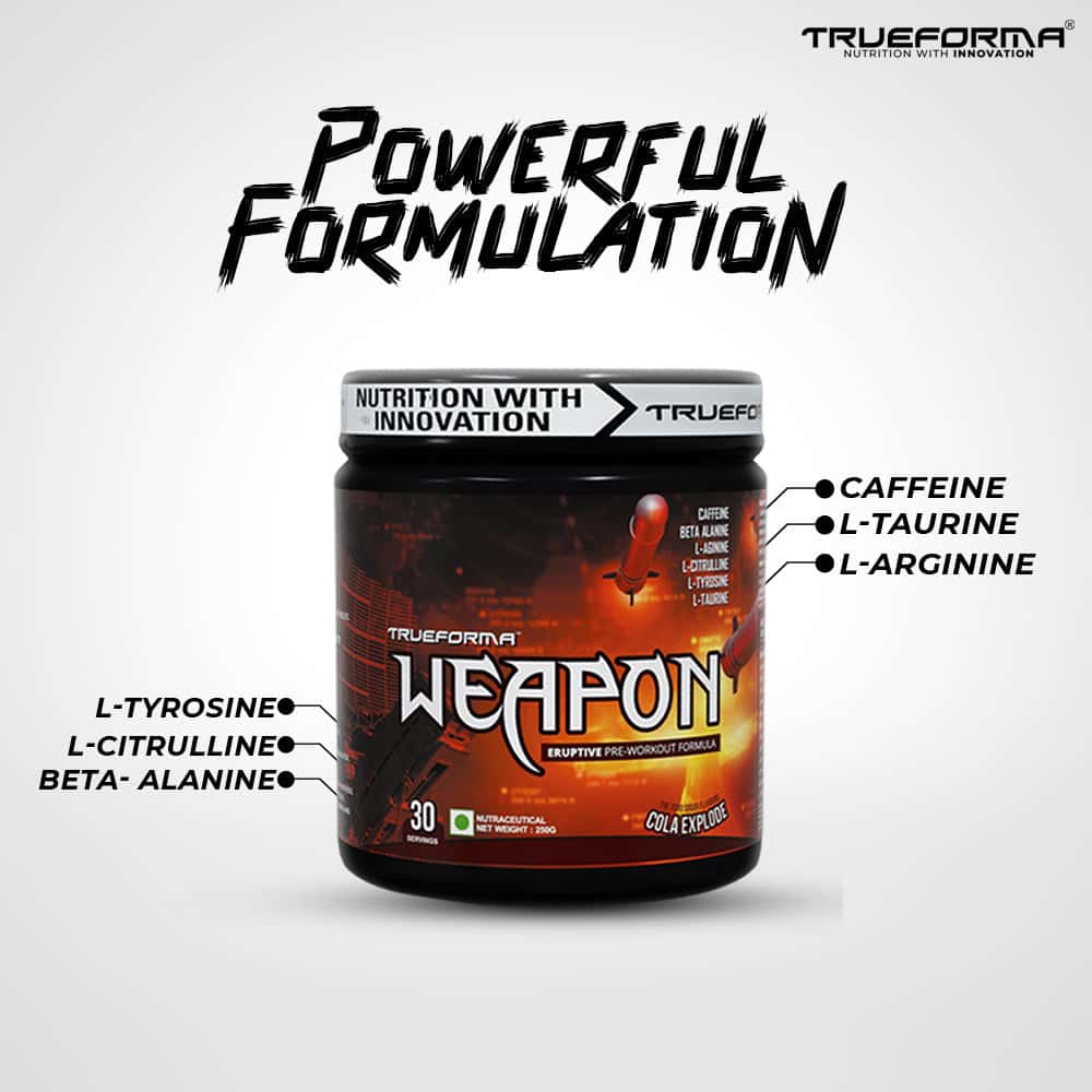 Trueforma® Weapon – Eruptive Pre-Workout Formula