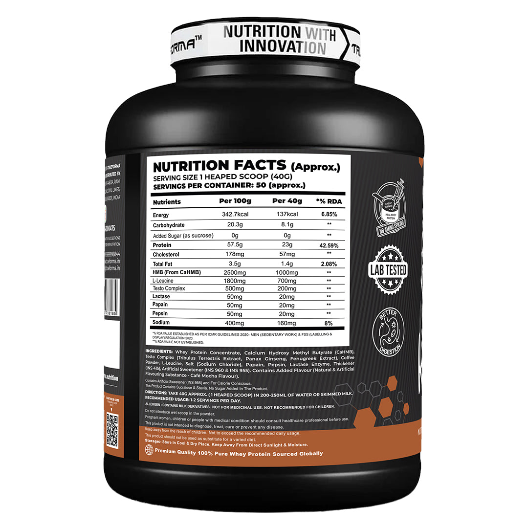 Trueforma® Whey+ Protein with HMB, Leucine, Ginseng & Tribulus