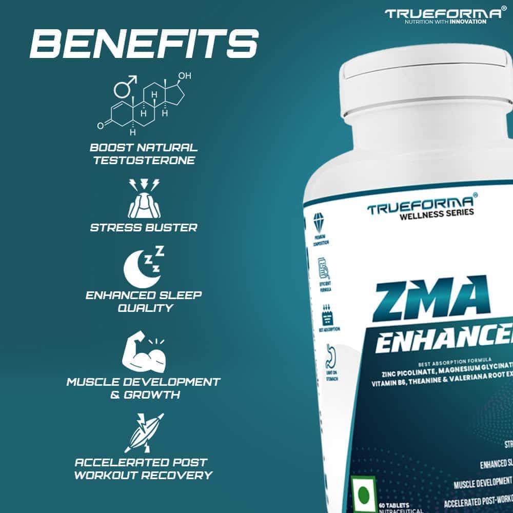 Trueforma® Workout Recovery Combo – Essential Support for Fitness & Recovery: Creatine, Advance Multi + Test, & ZMA